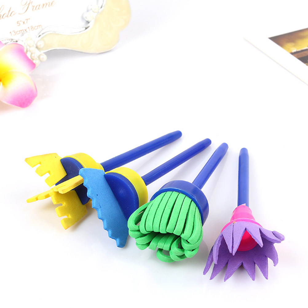 Art And Craft With Paint - Ensemble de pinceaux éponge pour peinture