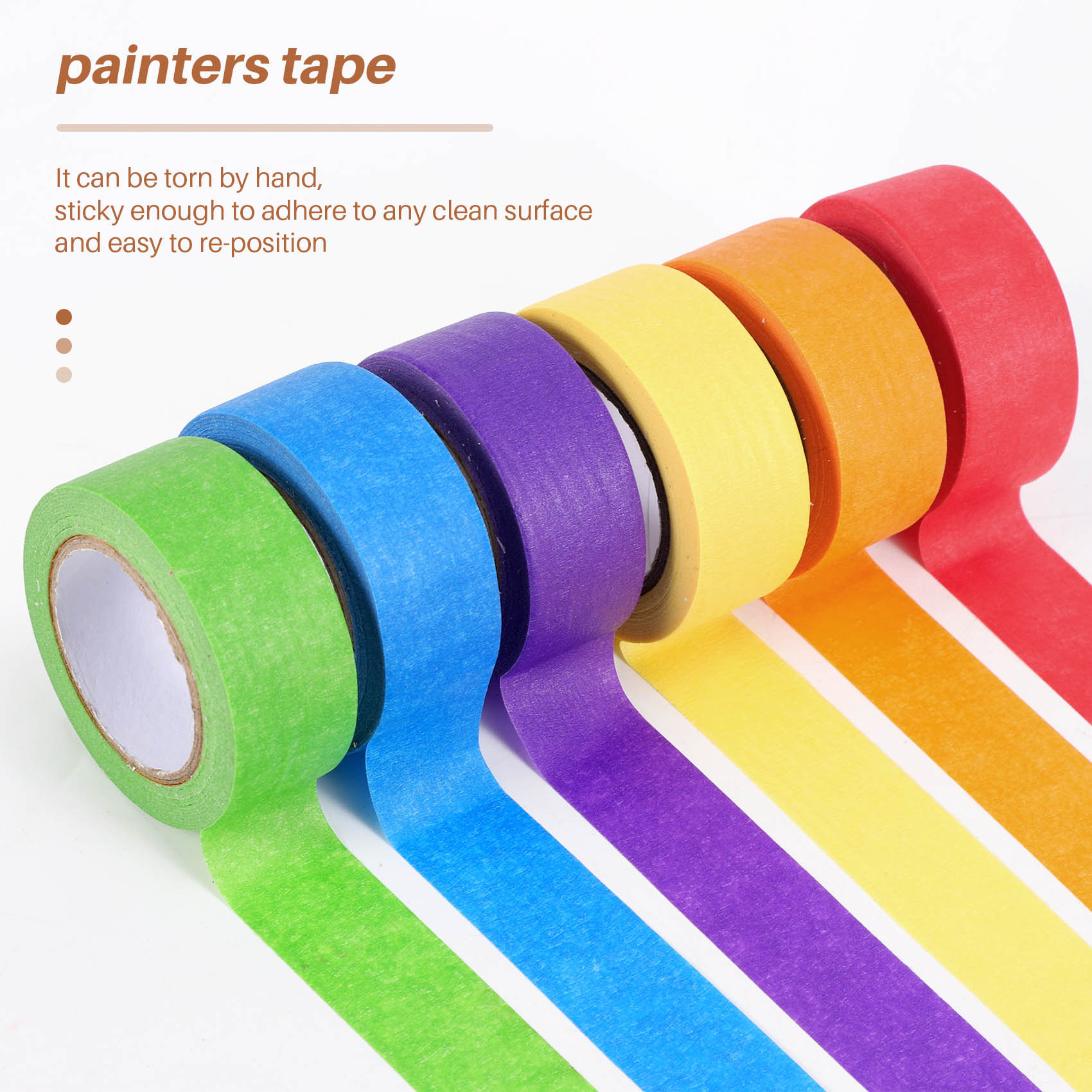 Craft And Art Difference - Ruban de masquage coloré A84E, ruban