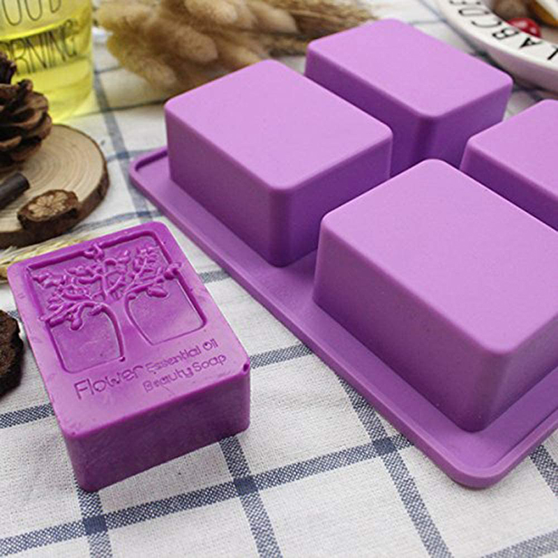 Art Craft Tree - Moule à savon rectangulaire en Silicone,