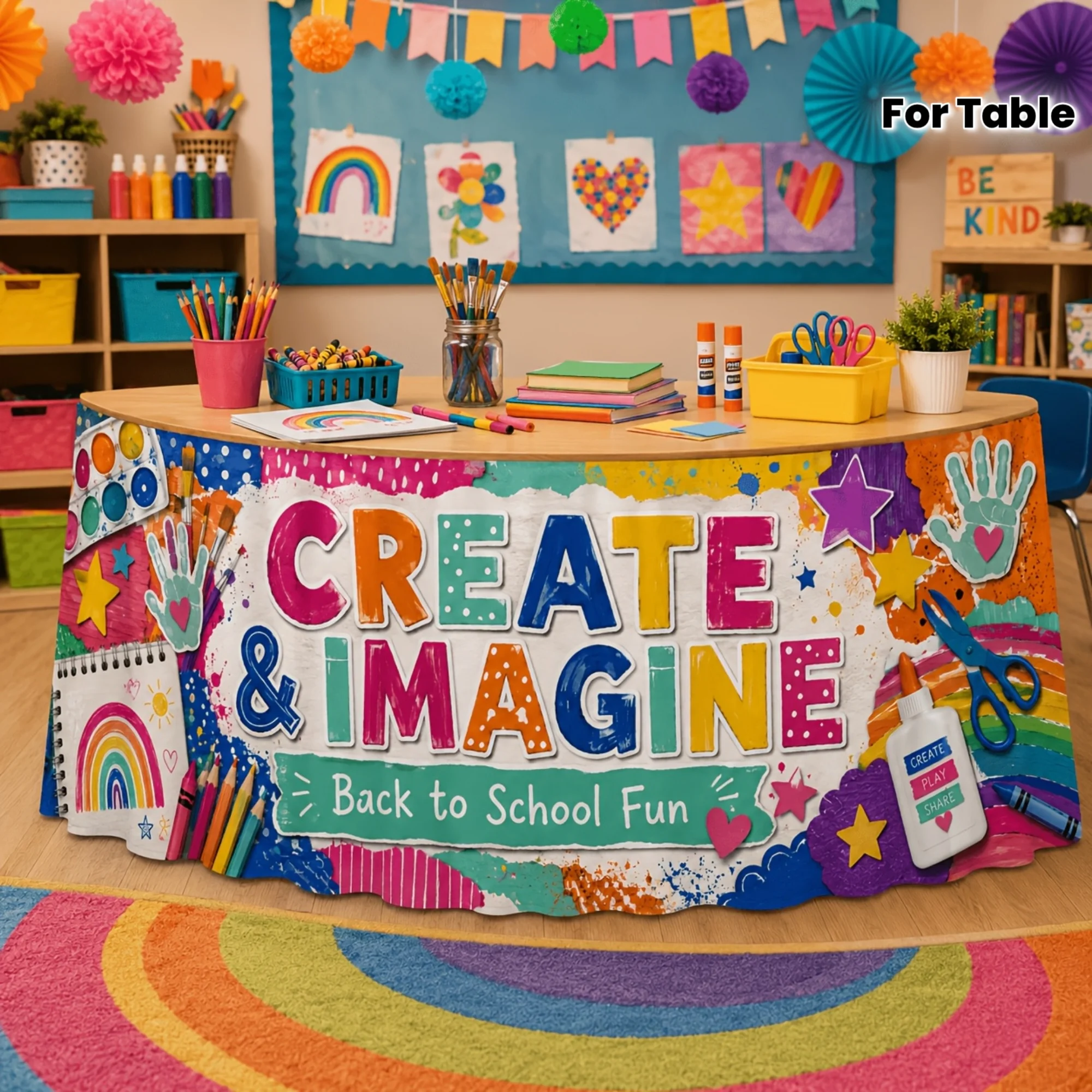 Art Craft Class - Nappe de table pour fête 1