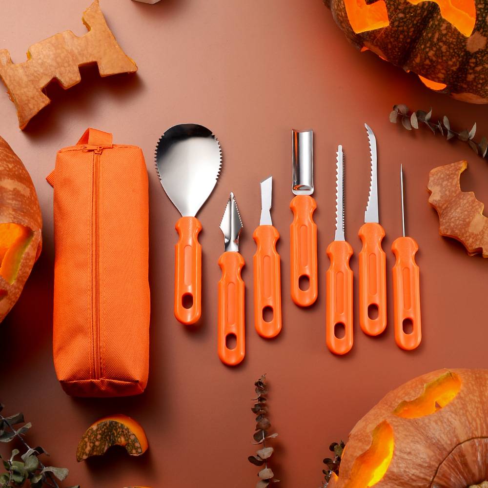 Art Craft Vegetables - Kit de sculpture de citrouille d'halloween,