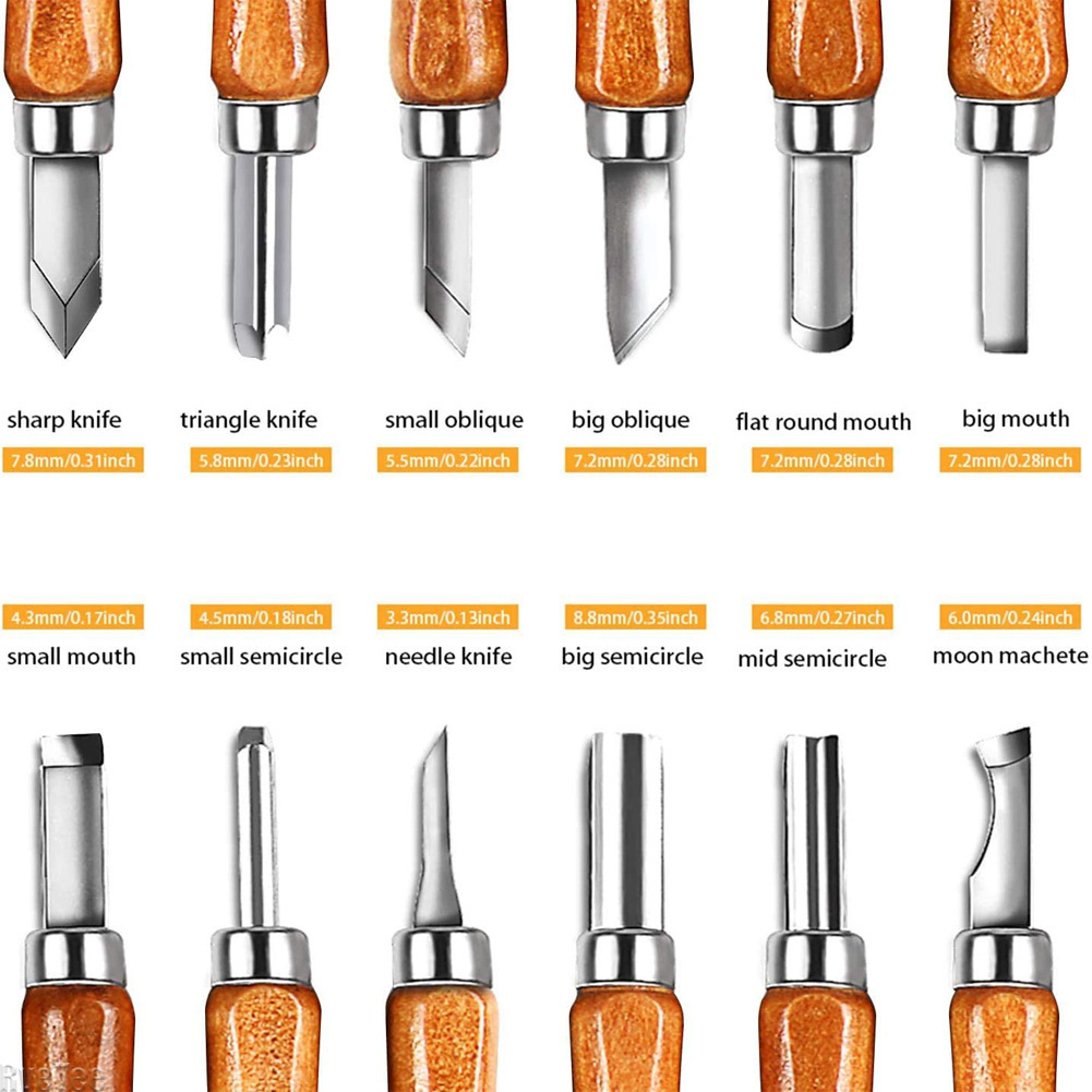 Art Craft Bag - Ensemble de 12 outils de sculpture