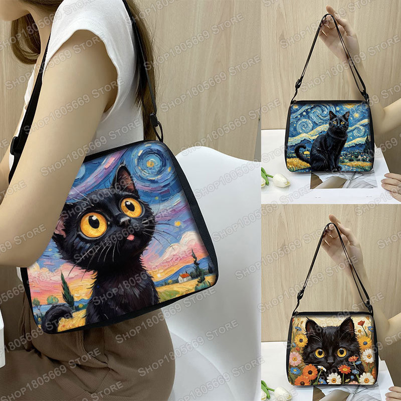 Art Portfolio Bag - Peinture à l'huile Van Gogh chat