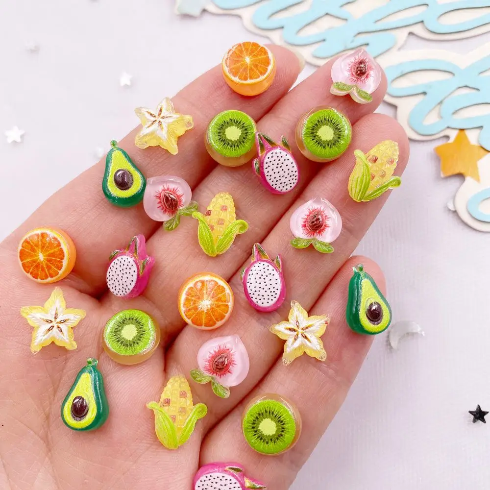 Art Craft Vegetables - Mini Strass Colorés Mignons en Résine