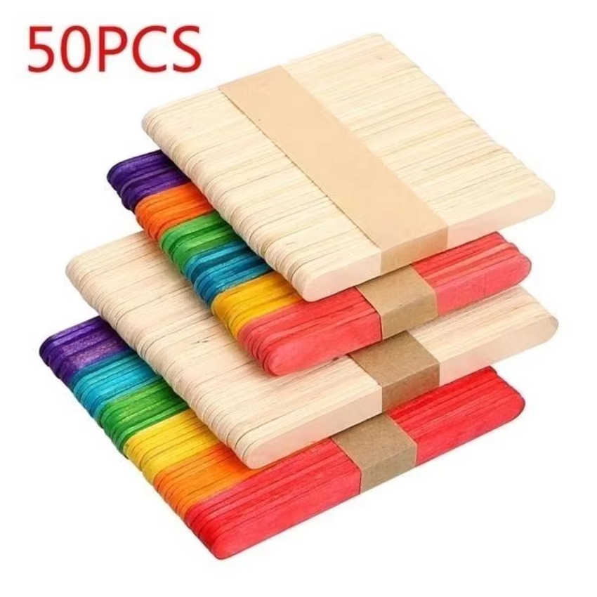 Lot de 50 bâtonnets en bois na - Art Craft With Ice Cream Stick avis et prix