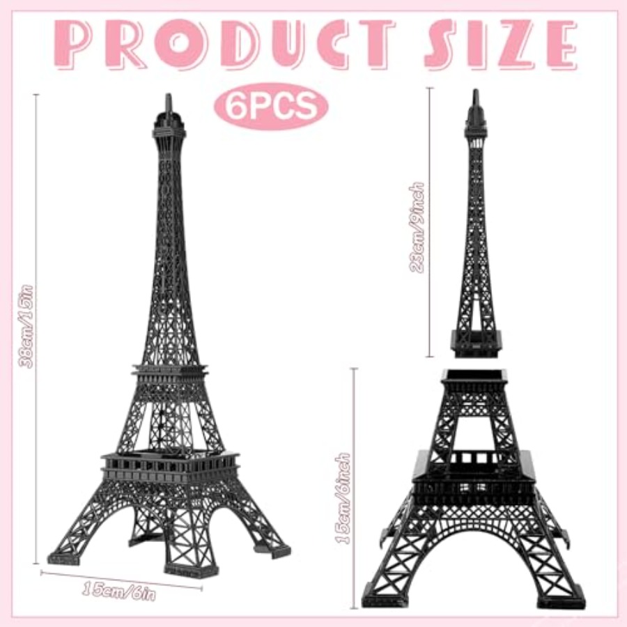 6 Pièces 15'' Statue Tour Eiff - Art Craft Decoration avis et prix