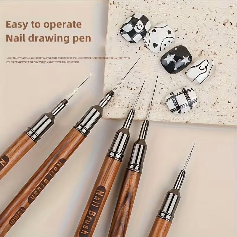 Lot de 5 pinceaux à ongles pro - Calligraphy Pen Set avis et prix