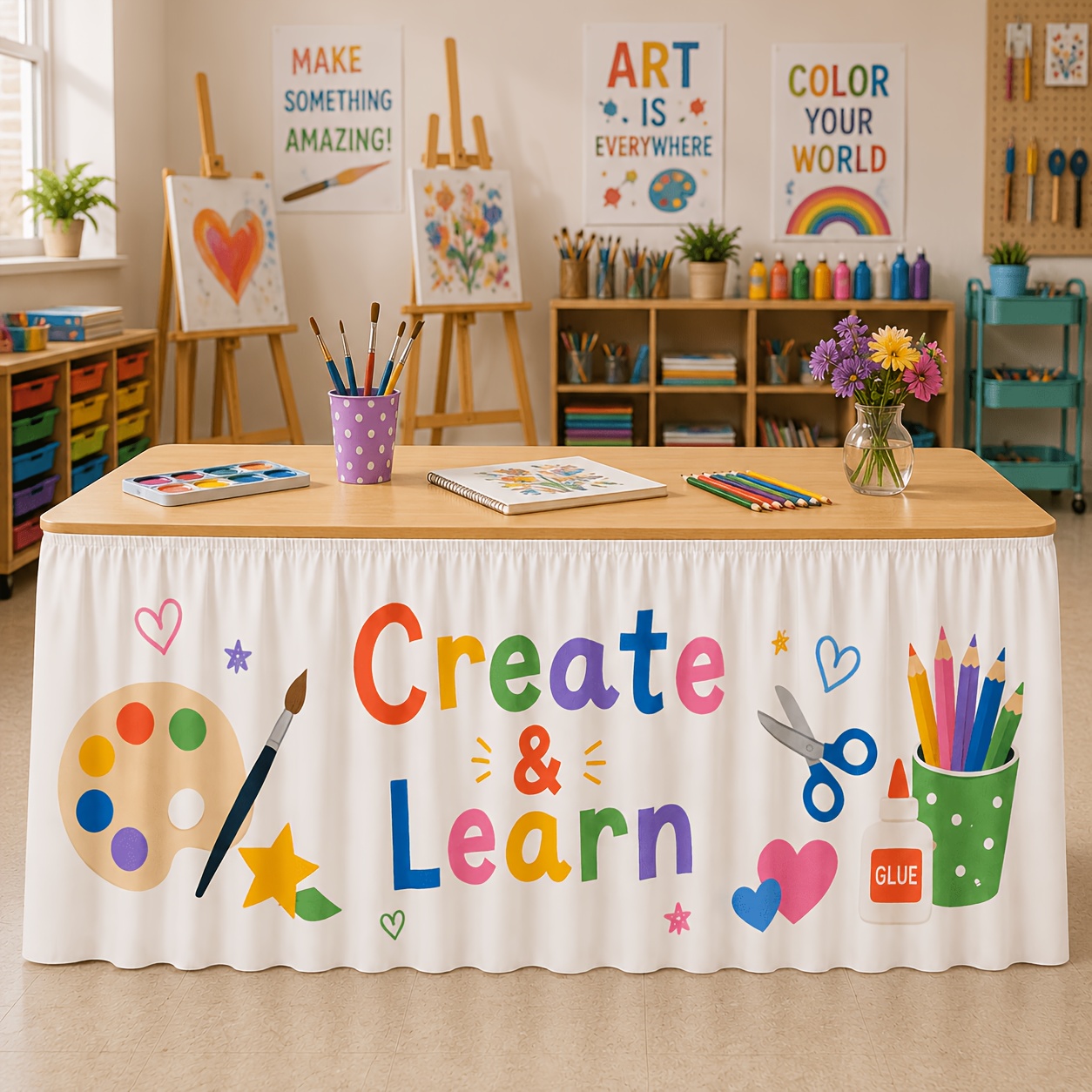 1 jupe de table pour nappe, en - Art Craft Class avis et prix