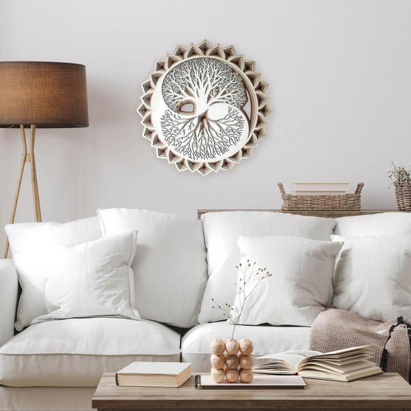 Art mural en bois avec arbres, - Art Craft Meaning avis et prix