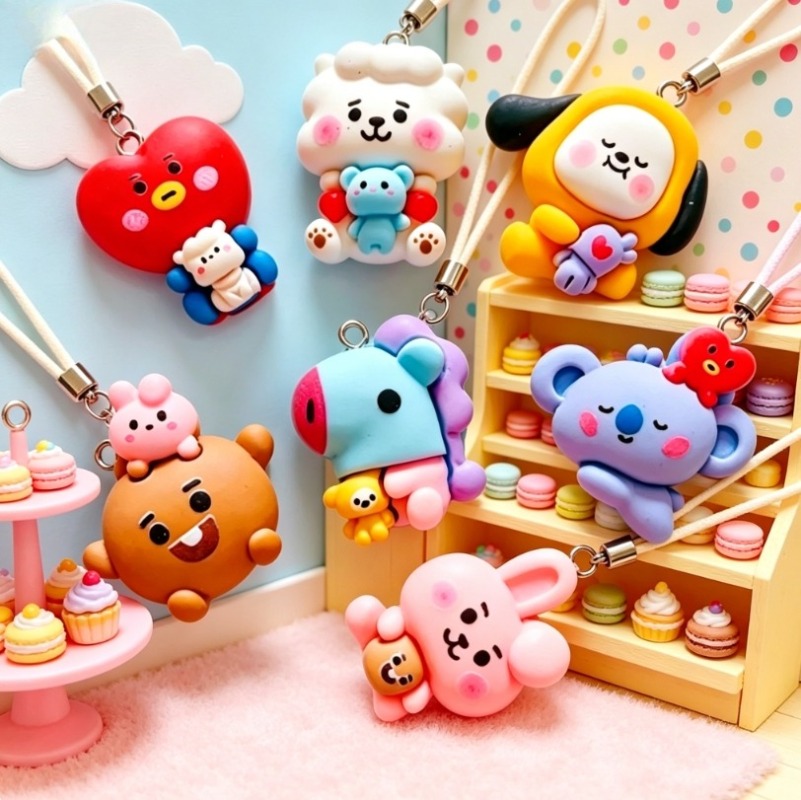 Breloques en résine BT21, 7 pi - Art Craft Diy avis et prix