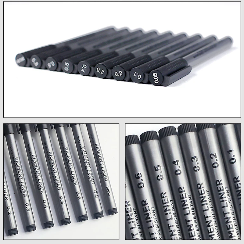 9 pièces/ensemble Pigment Line - Calligraphy Pen Set avis et prix
