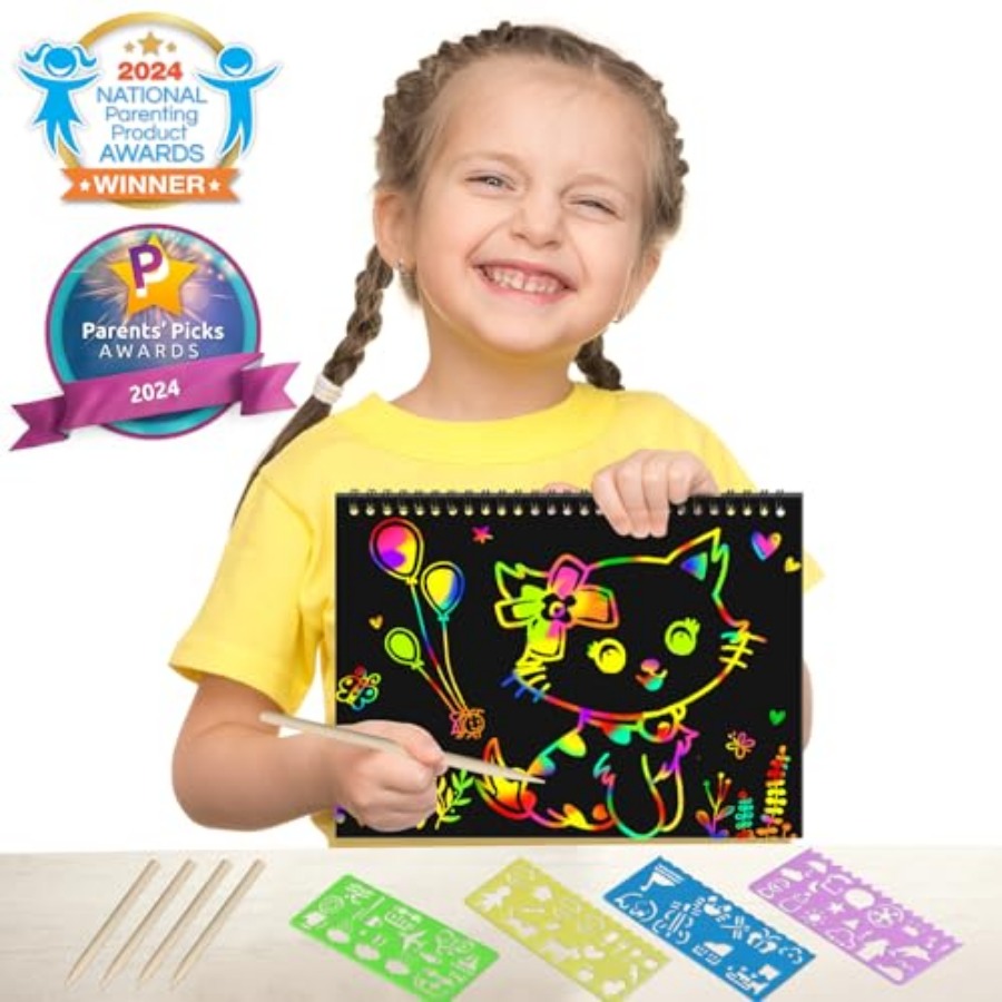 Lot de 2 cahiers à gratter arc - Art Craft Rainbow avis et prix